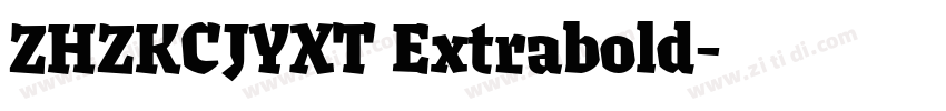 ZHZKCJYXT Extrabold字体转换
